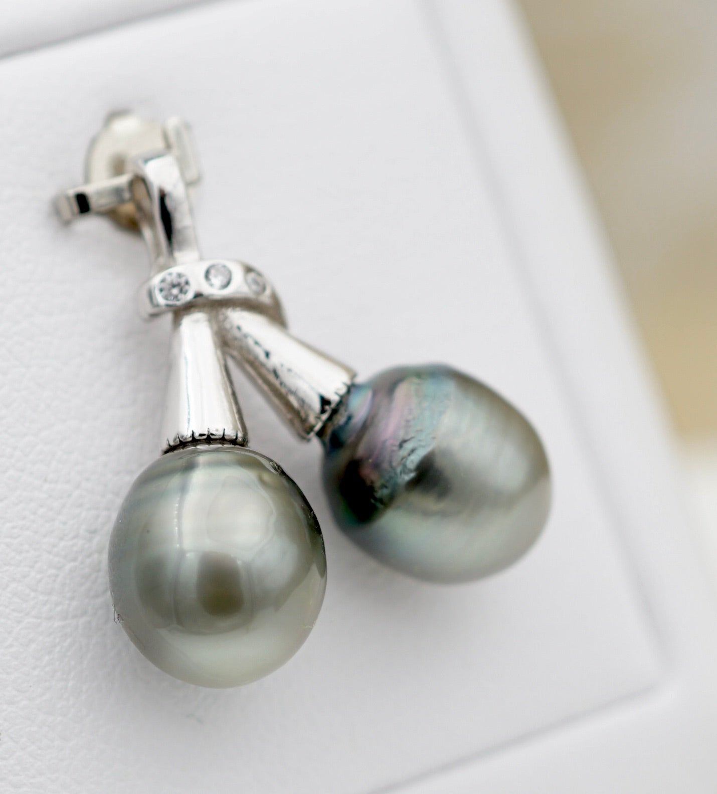 Collection Gambier 2 perles baroques montées sur argent