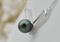 Collection Uru splendide perle montée sur argent 925mm
