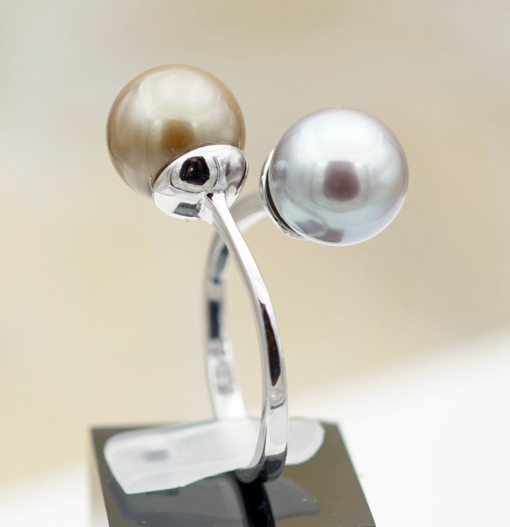 Collection Maupiti perles rondes gold et silver