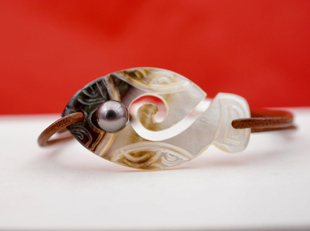 Collection Maitai perle semi ronde de 8.8mm