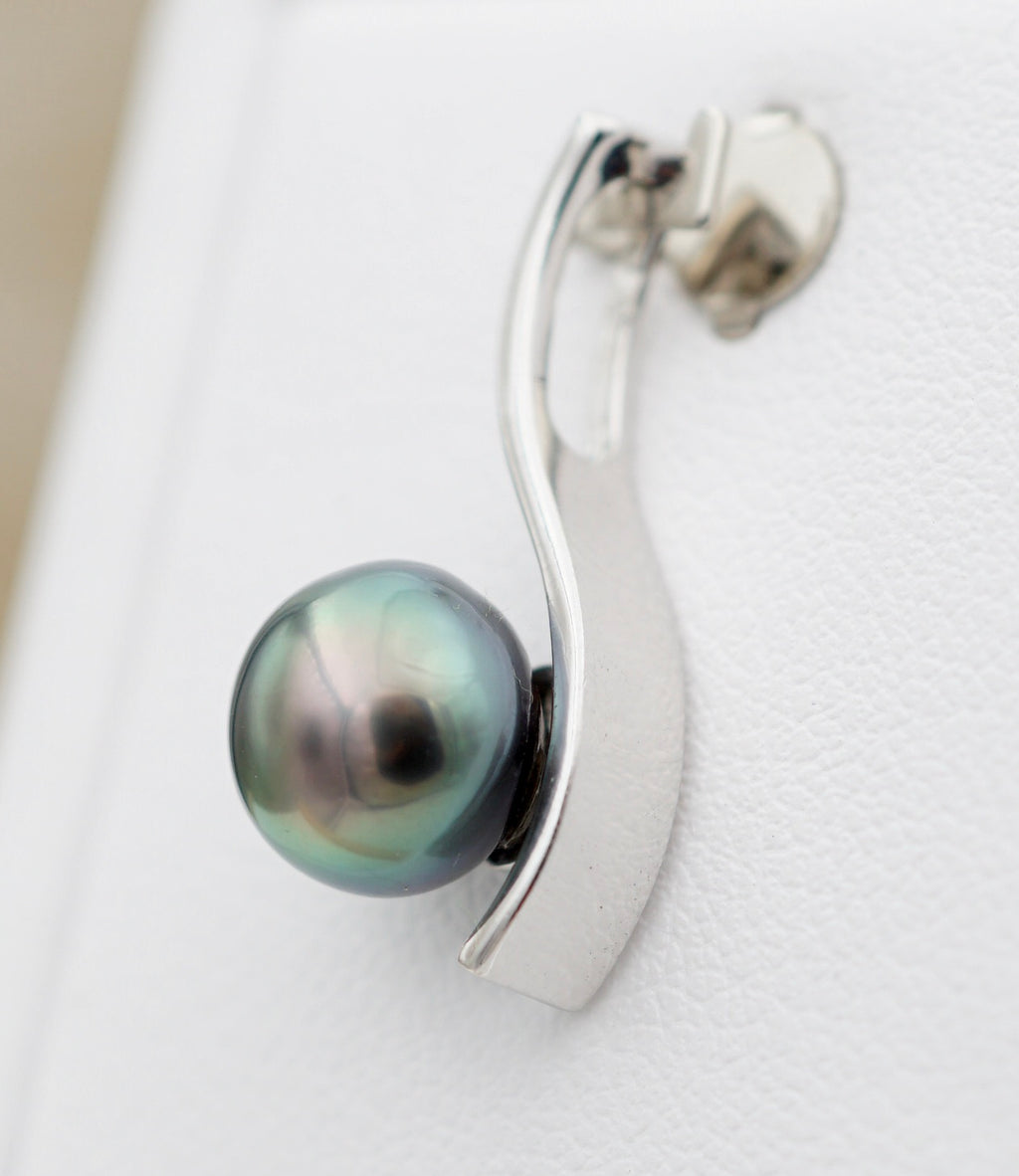Poe perle semi ronde de 8,3mm sur argent