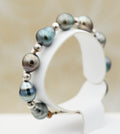 Collection Maupiti splendide bracelet de 10 perles baroque de Tahiti