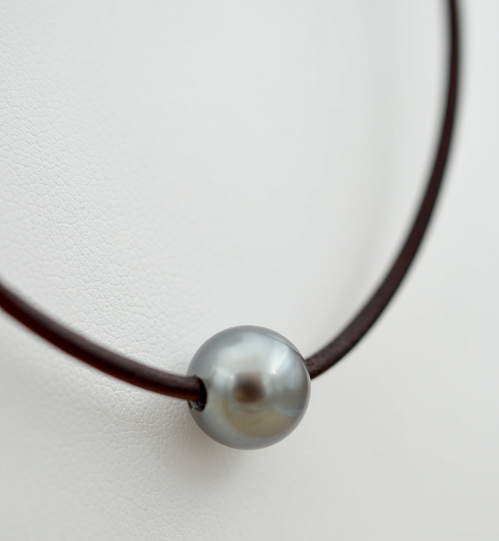 Collier Rikitea perle ronde de 9.6mm