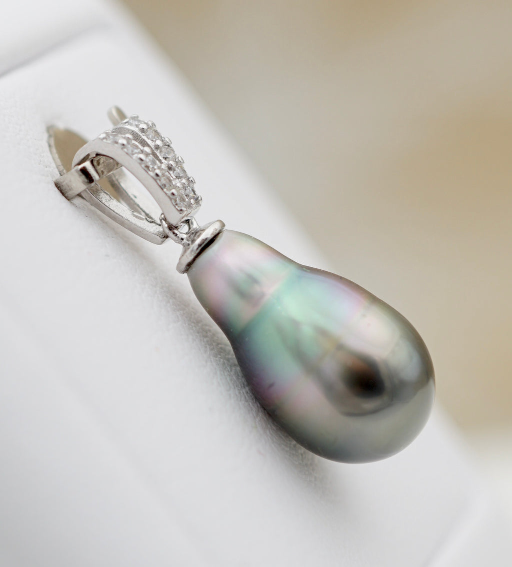 Collection Mangareva perle de 9mm sur argent