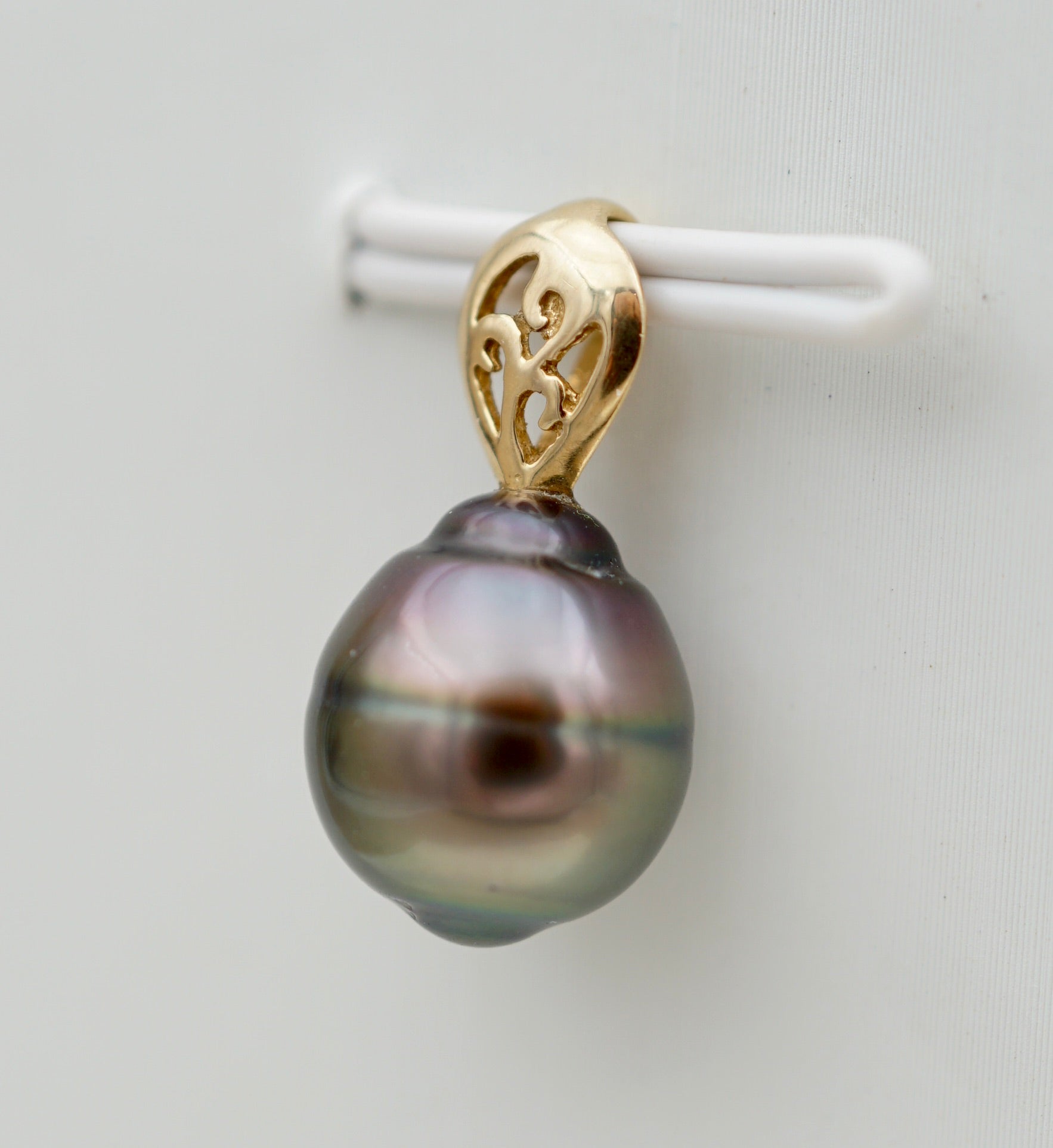 belle du lagon perle cerclée de 9mm sur Or 18k