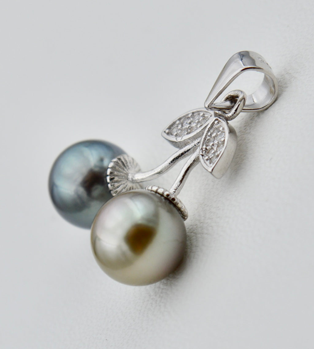 Collection Vaiarii 2 perles de Tahiti sur argent