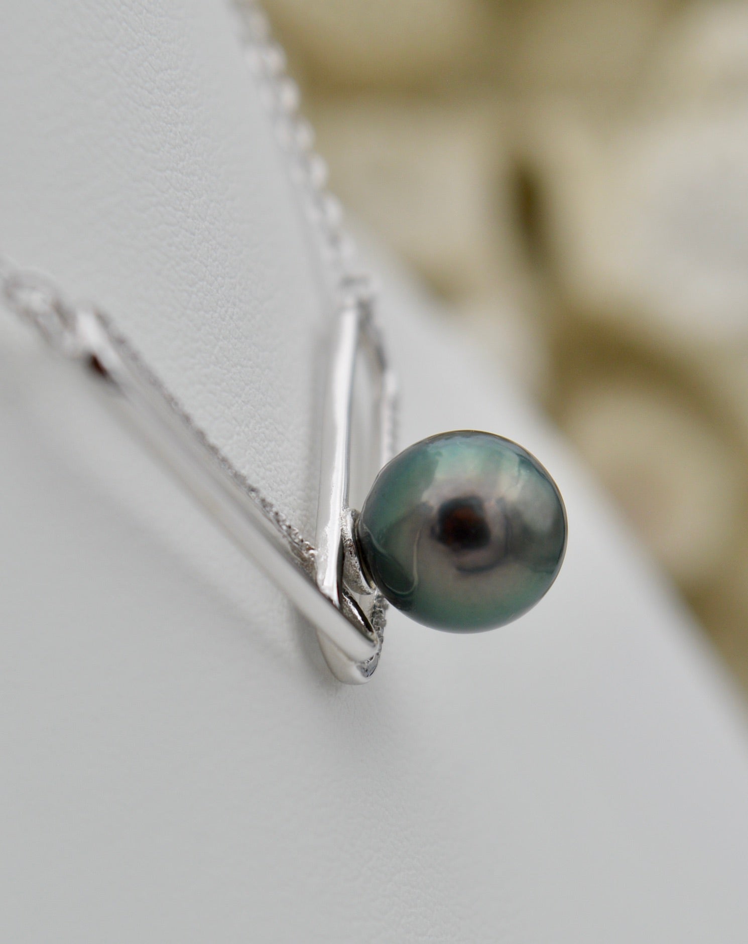 Collection Uru splendide perle montée sur argent 925mm
