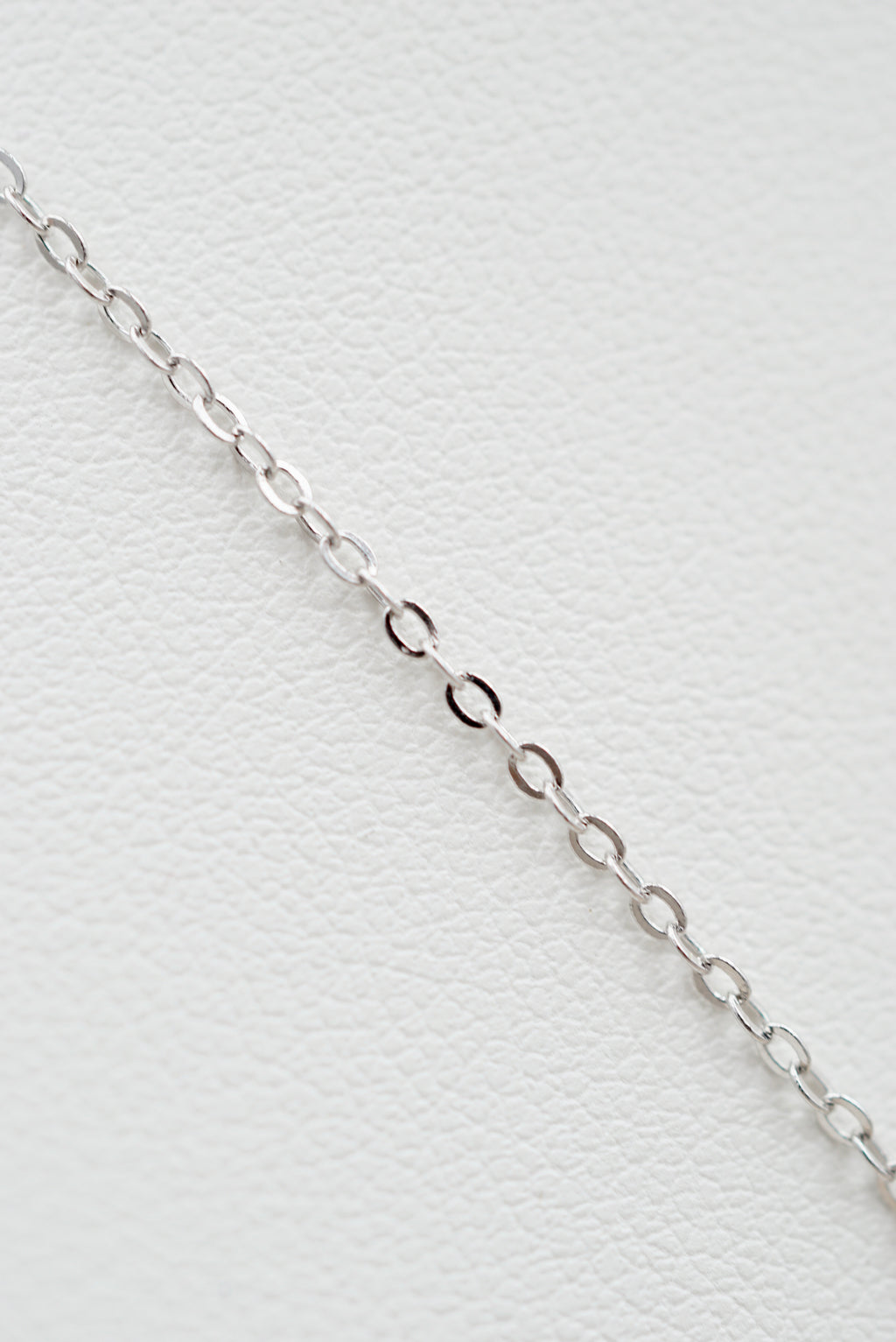 Chaîne maille forçat en Argent 925 rhodié x 40cm