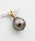 belle du lagon perle cerclée de 9mm sur Or 18k