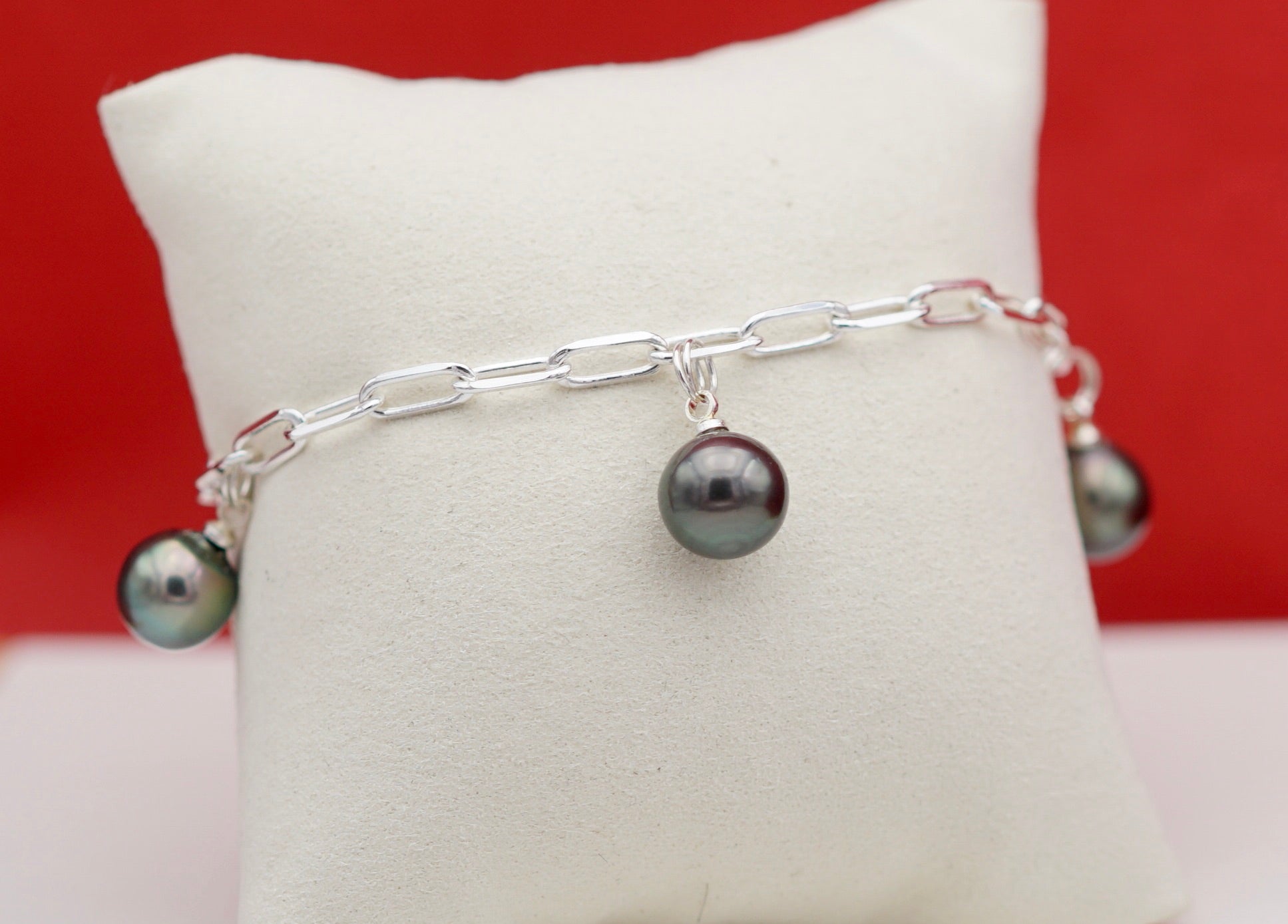 Collection Rangiroa 3 perles rondes sur Argent