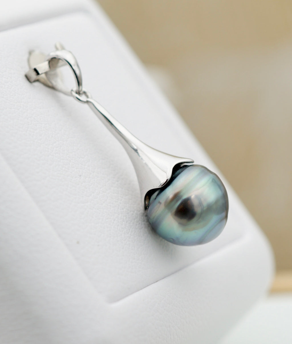 Collection Tipanier perle de 10.2mm sur argent