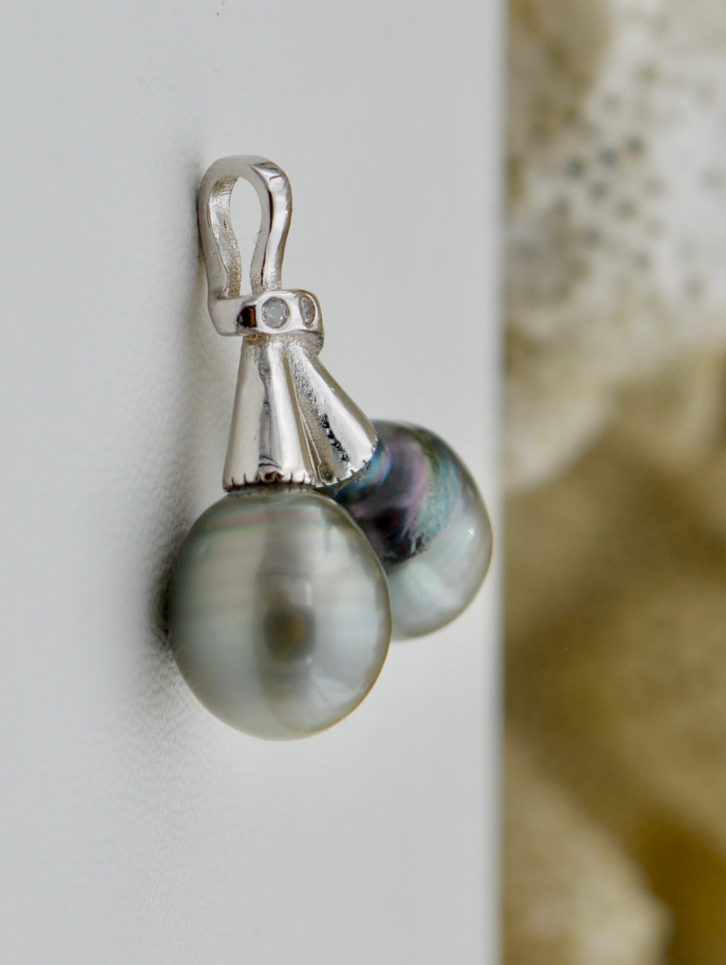 Collection Gambier 2 perles baroques montées sur argent
