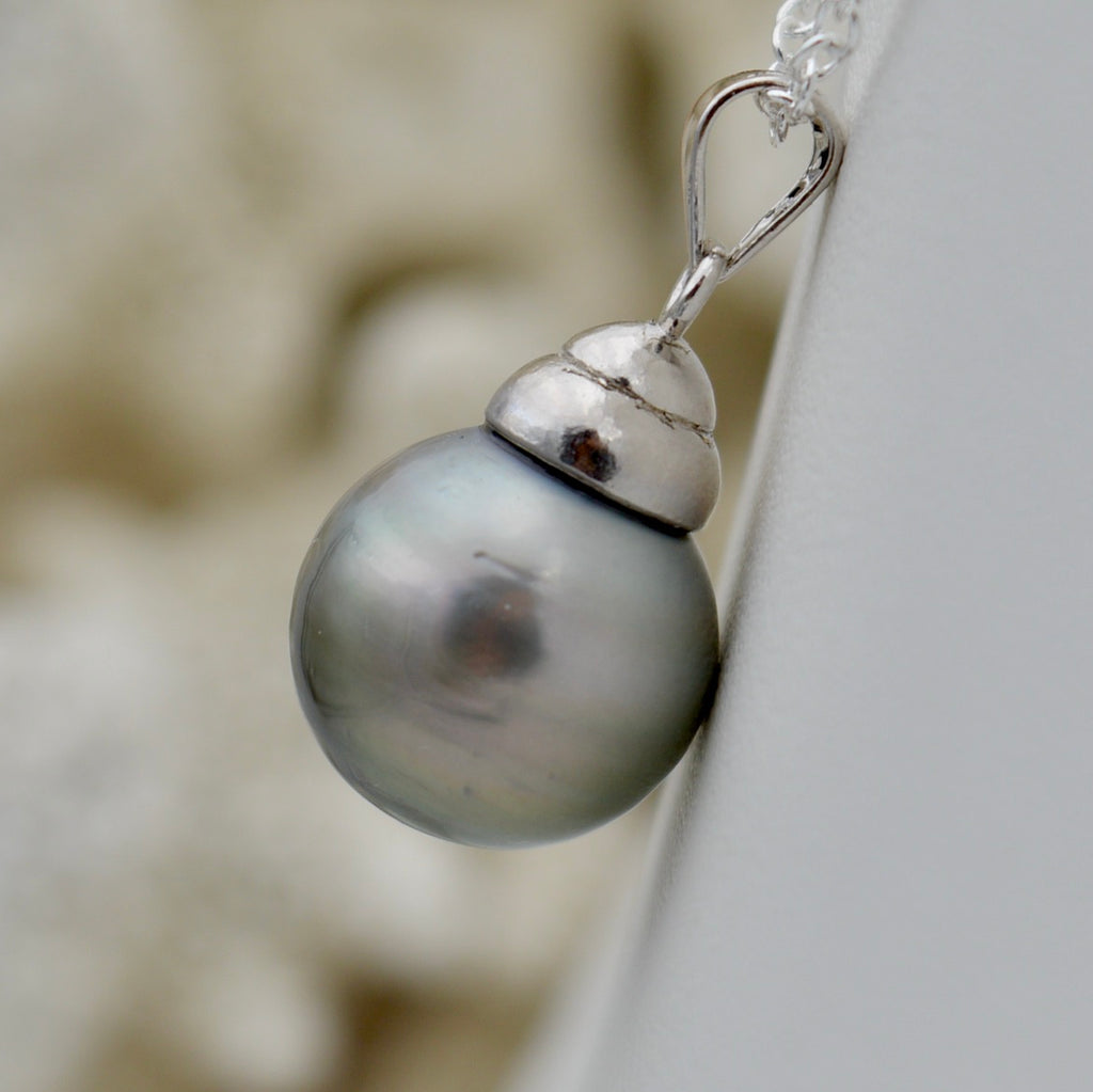 Collection Tiare perle ronde cerclée de 12.3mm