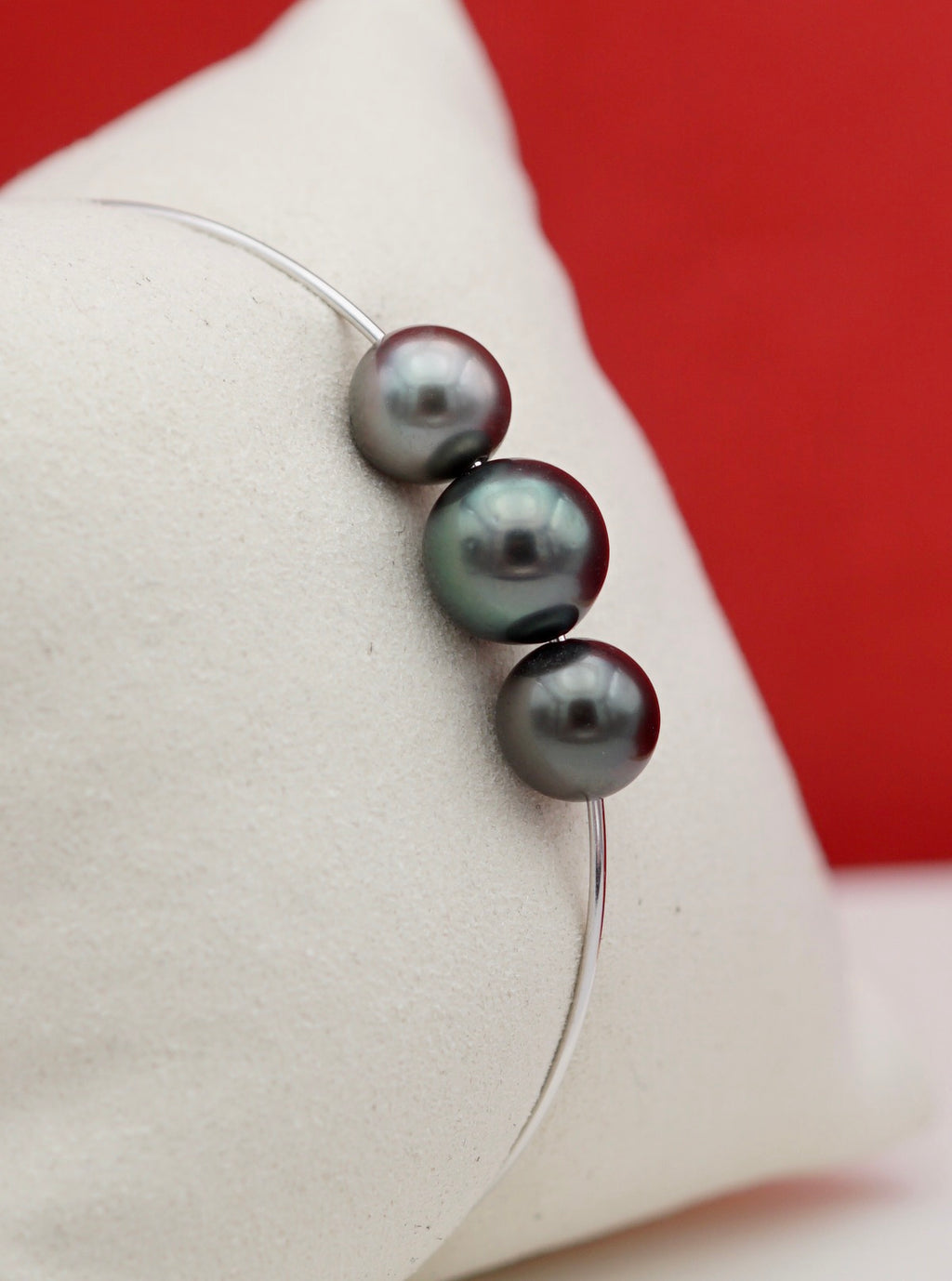 Collection Tahiti trois perles sur argent