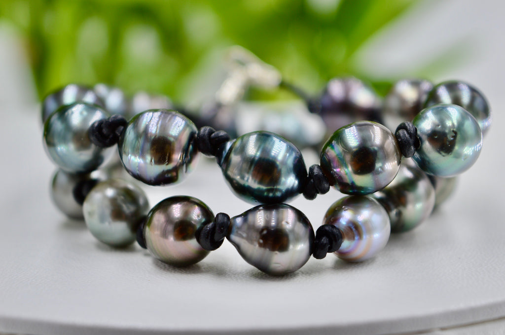 Collection Bora-Bora / 24 perles sur cuir