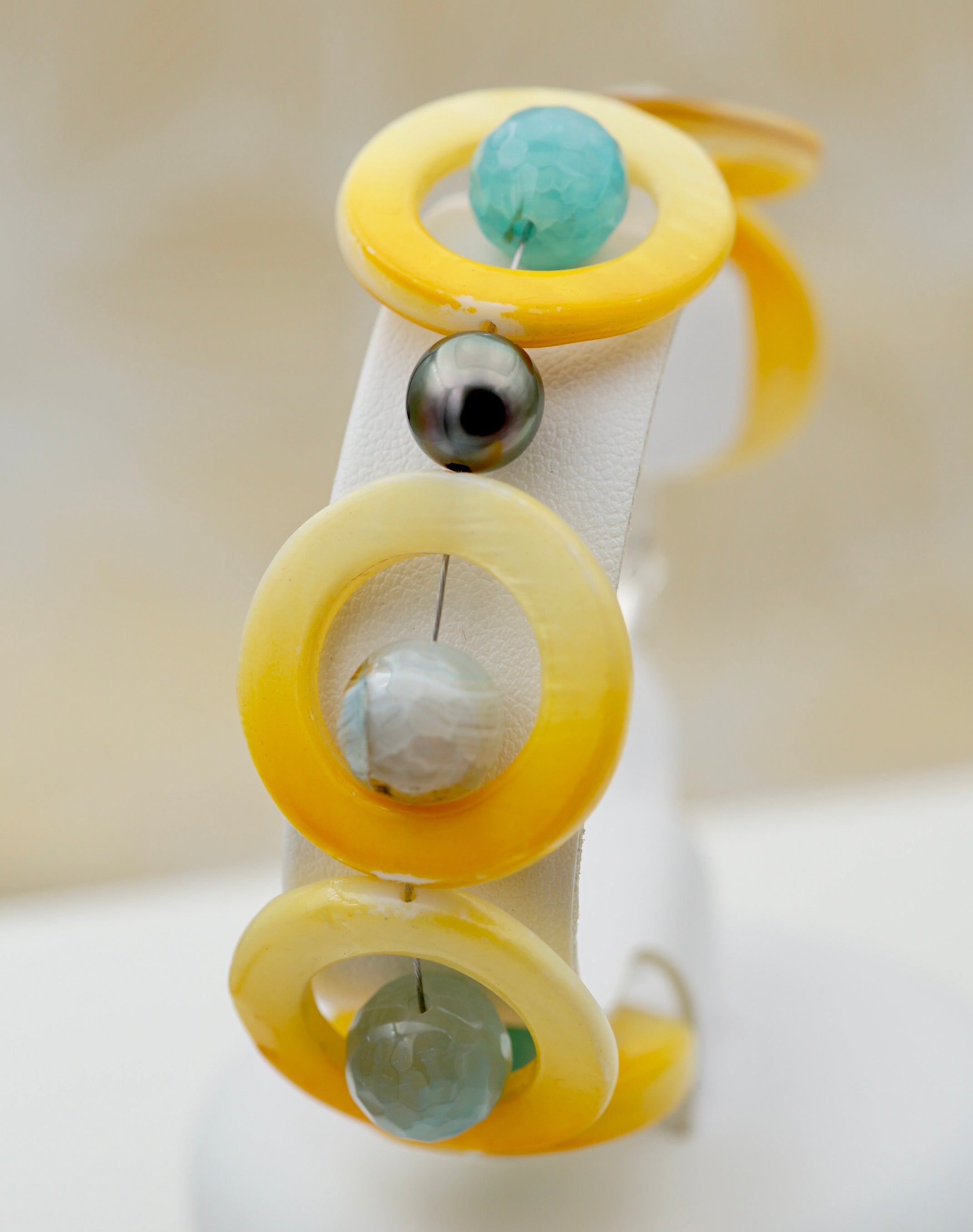 Collection Poeiti - Nacres, turquoise et perle 8.3mm
