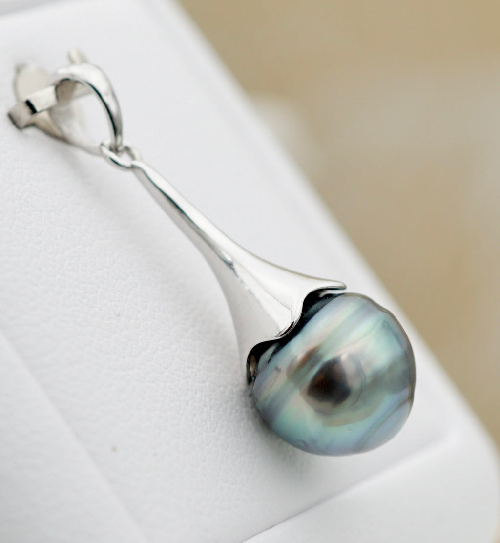Collection Tipanier perle de 10.2mm sur argent