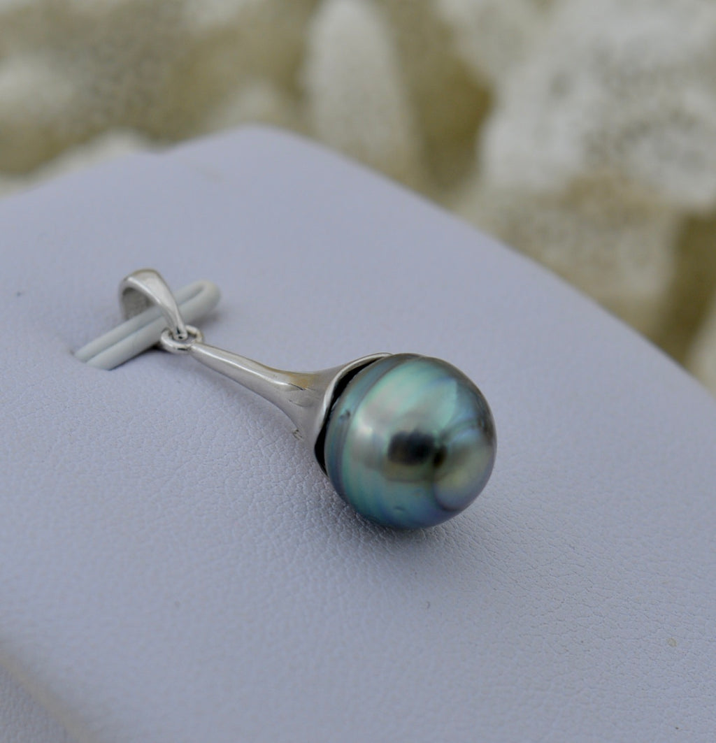 Collection Tipanier perle de 10.2mm sur argent