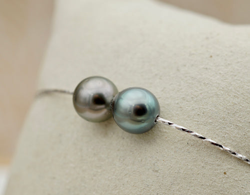 Belles du lagon montées sur argent
