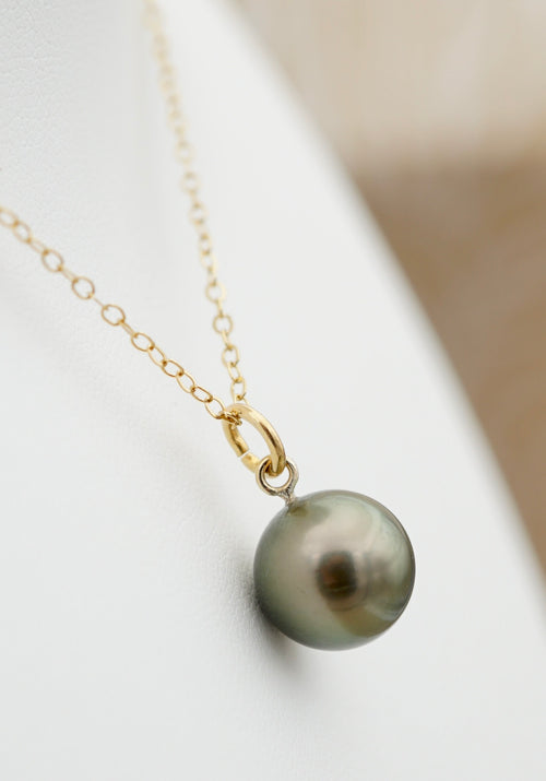 Apataki perle de Tahiti de 10.1mm sur gold Filled 14k