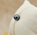 Hatutu véritable perle bleu de Tahiti de 9.4mm