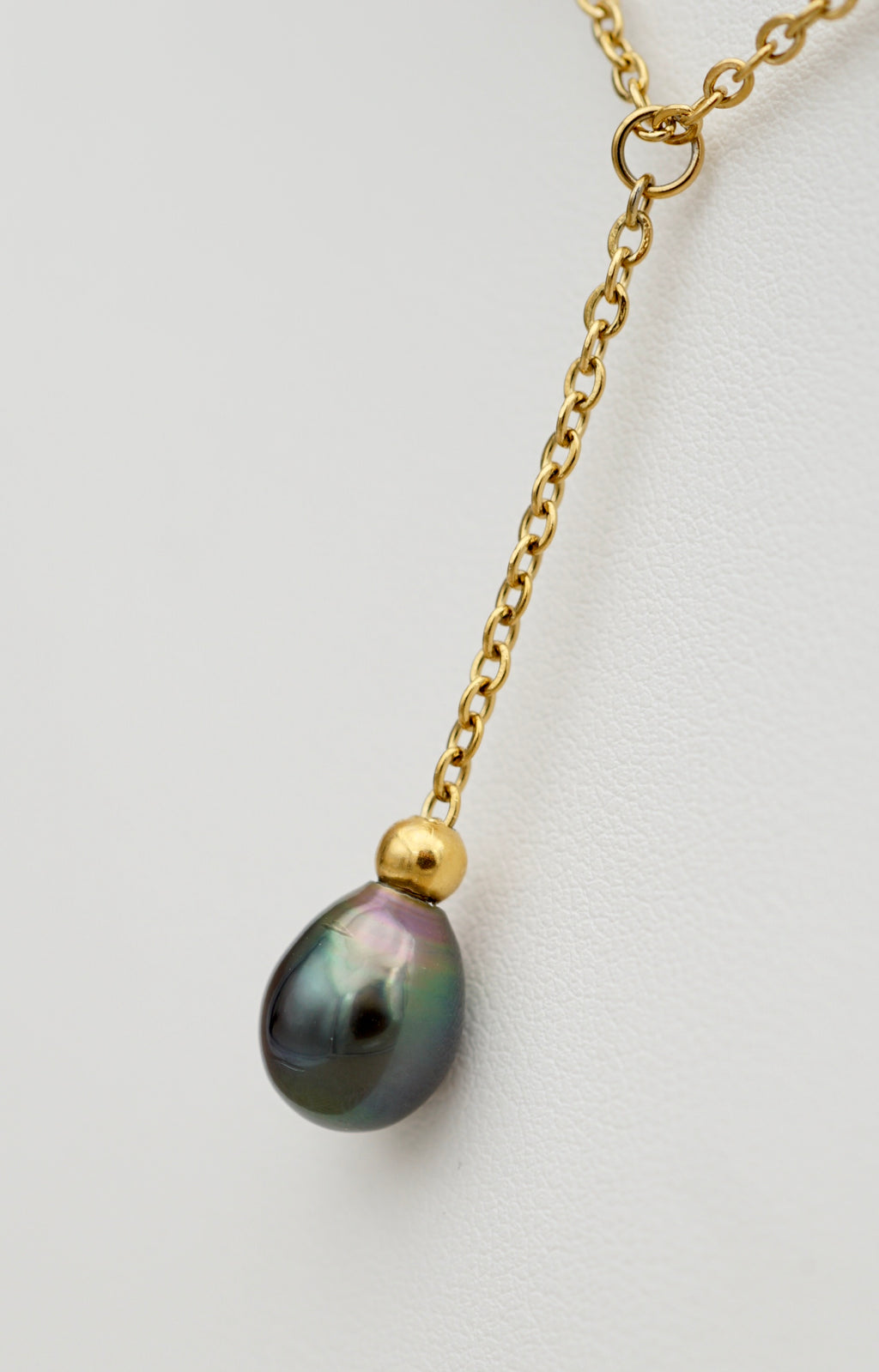 Mangareva perle de Tahiti drop de 8.7mm