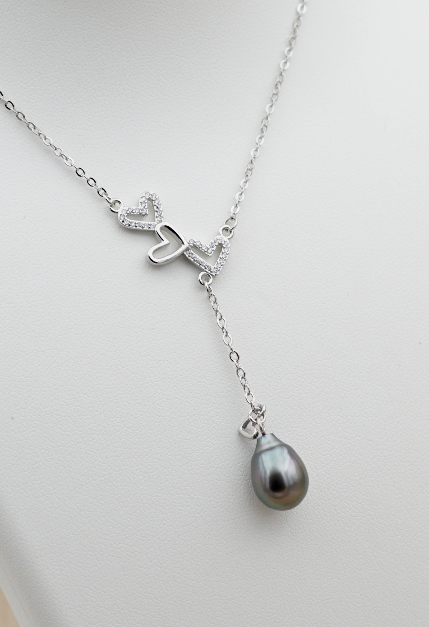 Moorea Perle baroque de Tahiti montée sur argent 925