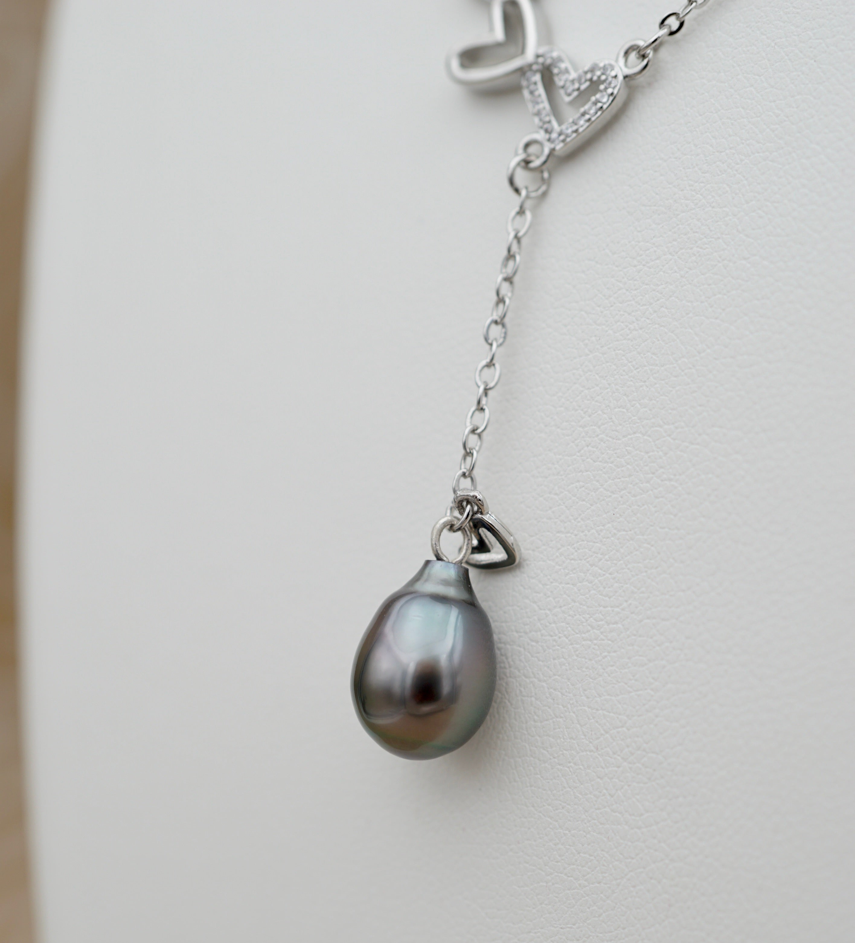 Moorea Perle baroque de Tahiti montée sur argent 925