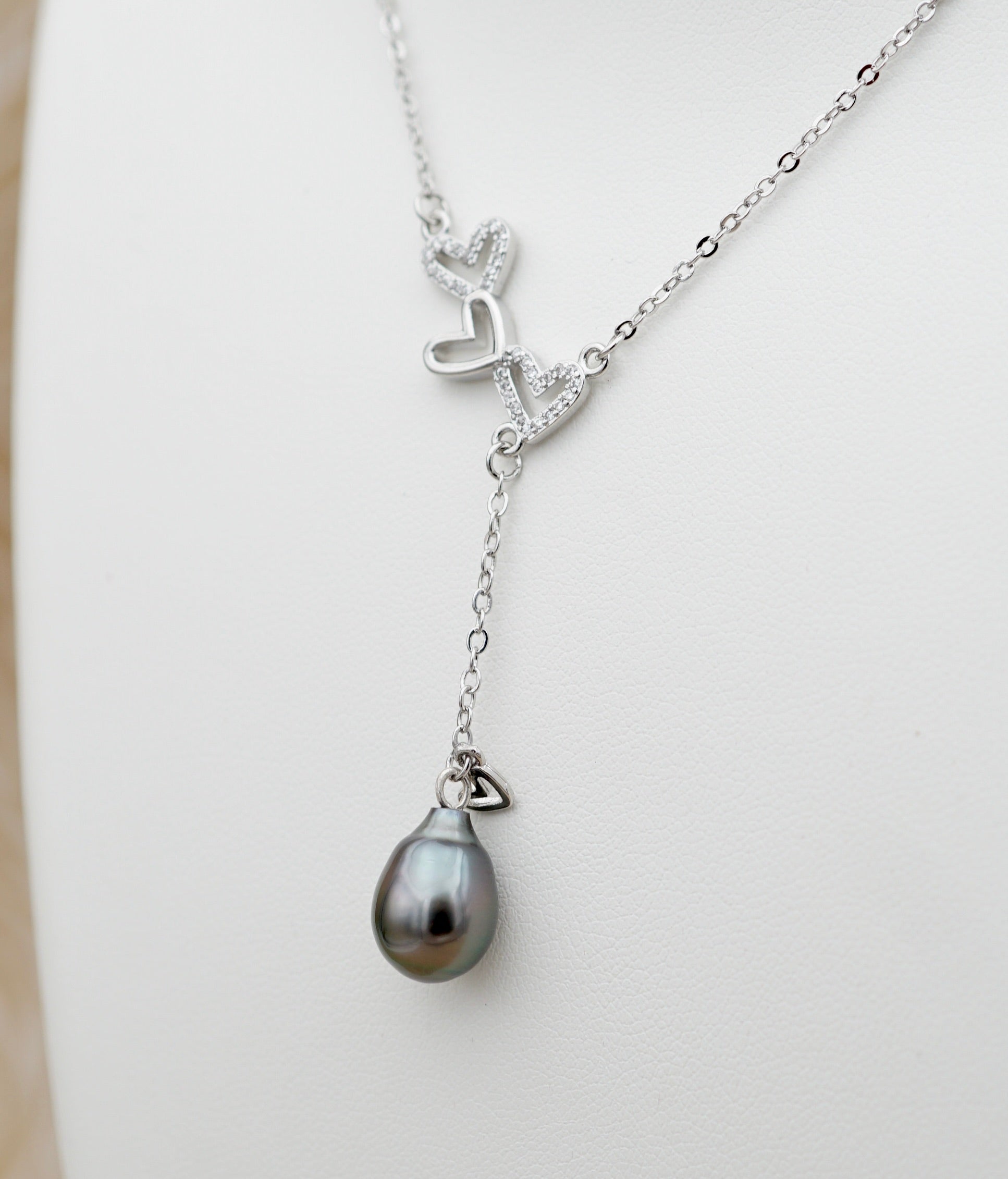 Moorea Perle baroque de Tahiti montée sur argent 925
