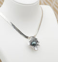 Pahua perle de Tahiti dans un bénitier en argent 925