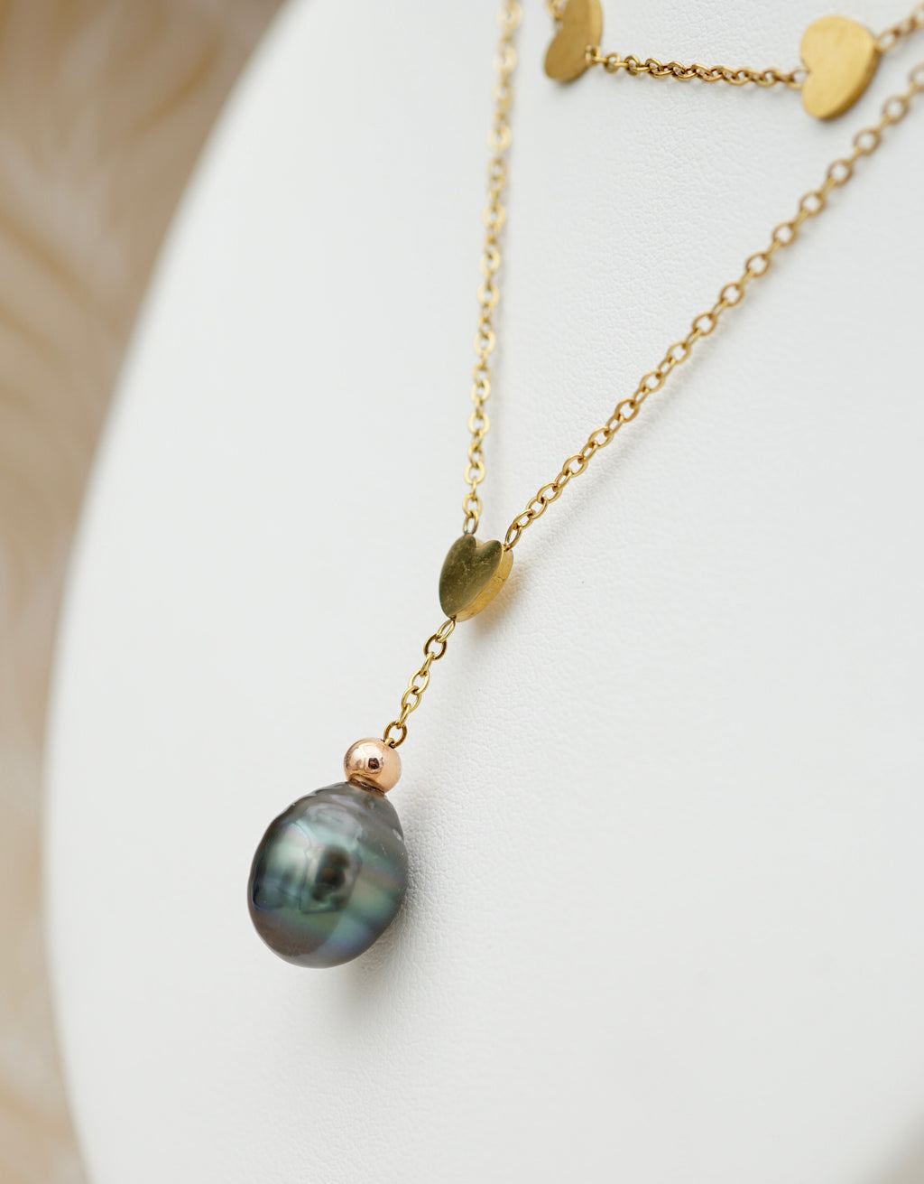 Manihi perle de Tahiti cerclée de 10.6mm