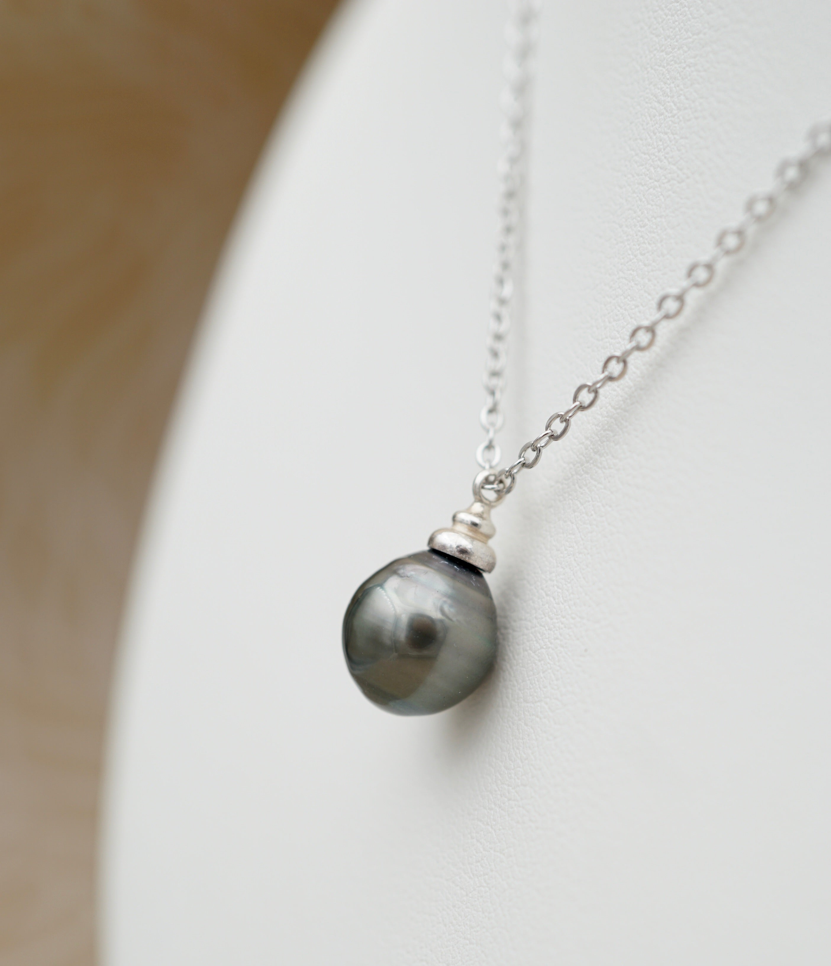 Papara perle de Tahiti cerclée de 9.7mm