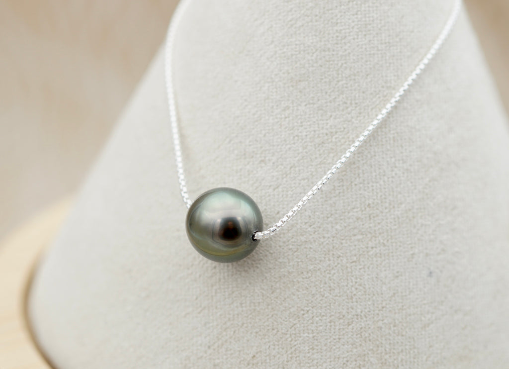 Meka perle de Tahiti de 9.3mm sur argent